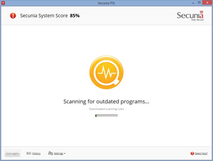 Scanning for changes