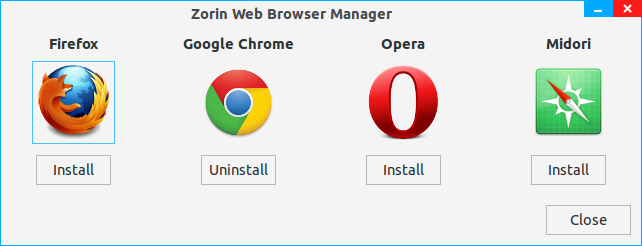 Web browser manager