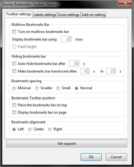 Roomy, normal spacing