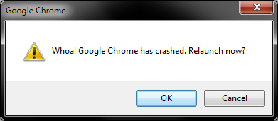 Google Chrome crash