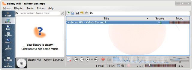 MP3 playing, manual file open