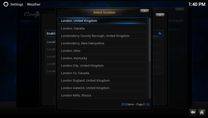 Add weather location