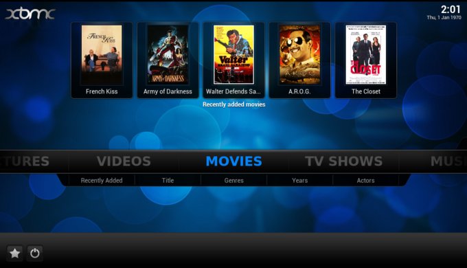 Movies, recently added