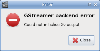 Gstreamer error