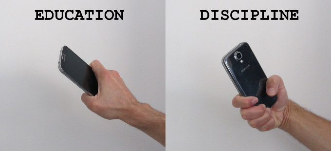 Difference between education and discipline