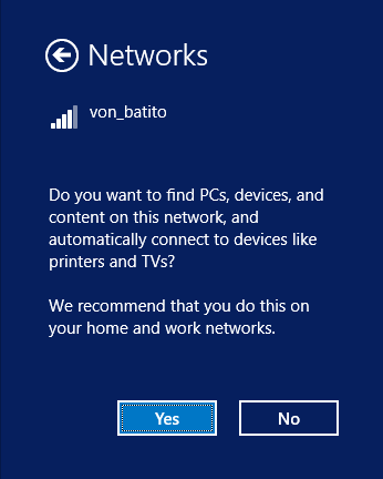 Set access point type