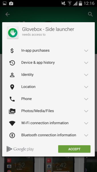 Glovebox, permissions