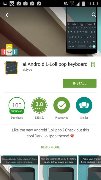 Keyboard themes, install