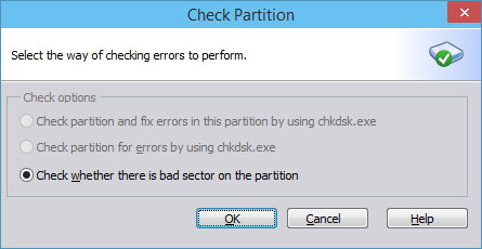 Check partition