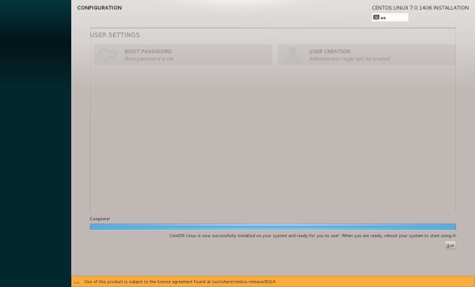 Installation complete