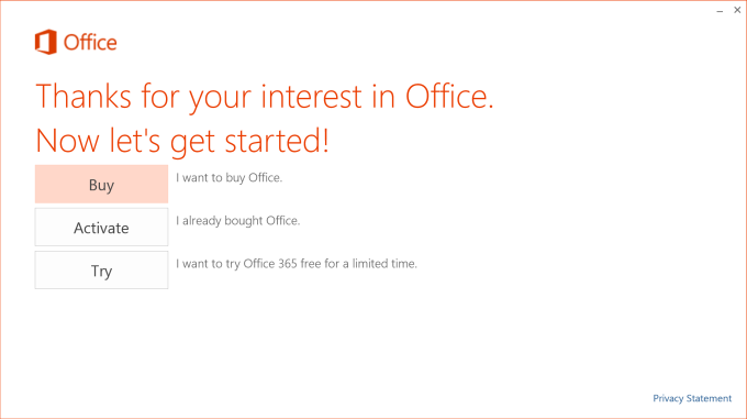 Not really an Office offer