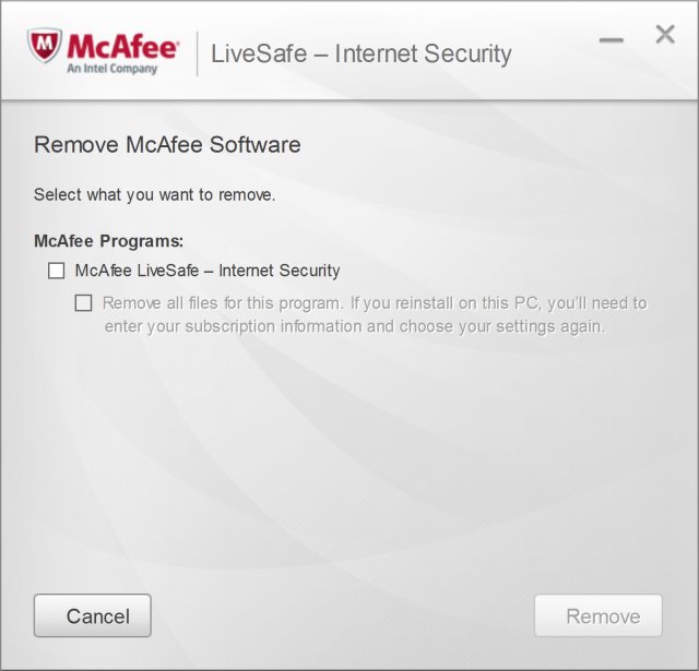 Remove McAfee
