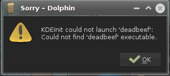 Could not launch deadbeef