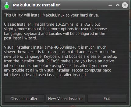 Choose installer