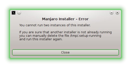 Installer error