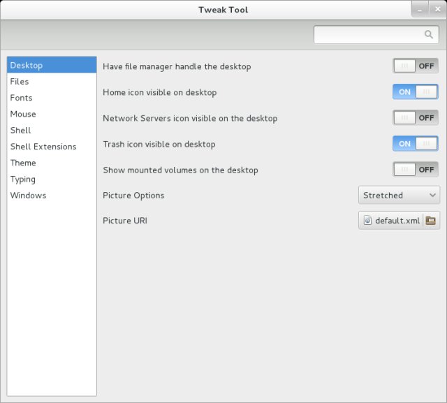 Gnome Tweak Tool