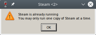 Steam warning