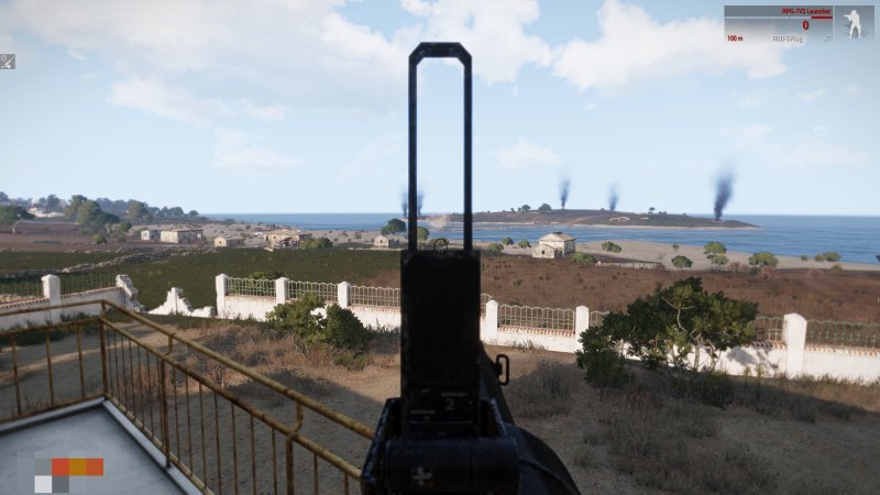 Firing RPG at the bridge