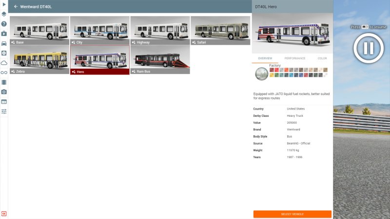 Bus with JATO rockets