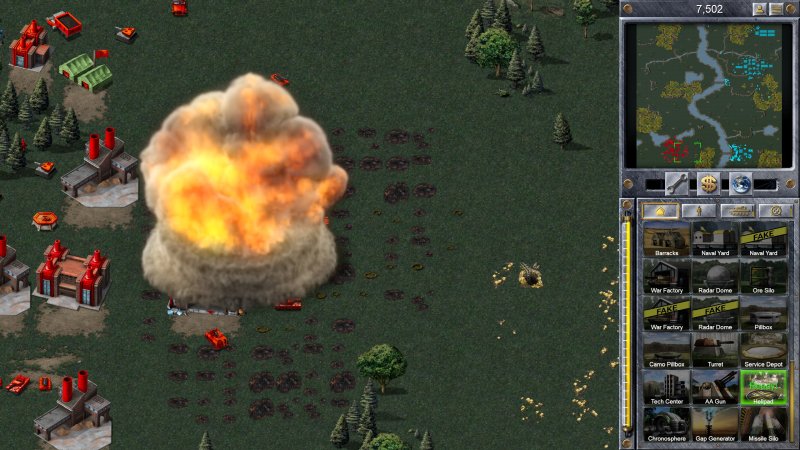 Demo truck, explosion