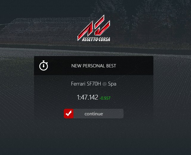 Ferrari SF70H record