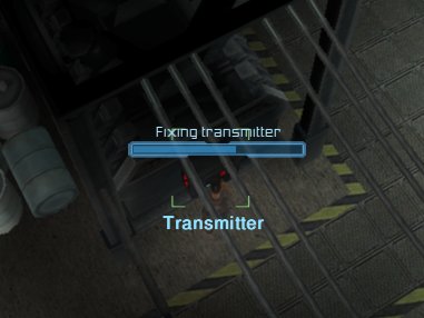 Fixing transmitter