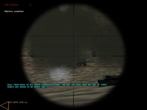 Enemy tank gets shot by LAW