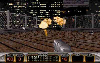 UFO alien being shot at