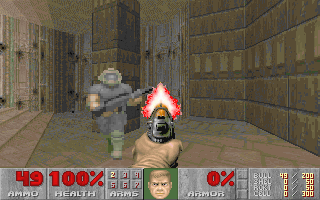 DOSBox multiplayer Doom 2 screenshot 1