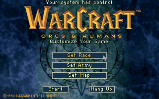 DOSBox mutliplayer Warcraft setup 3