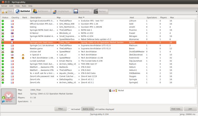 Lobby, ready to play