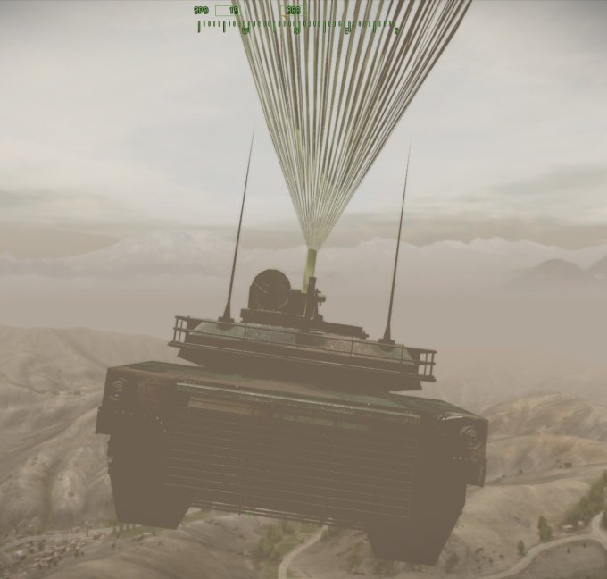 Parachuting tank