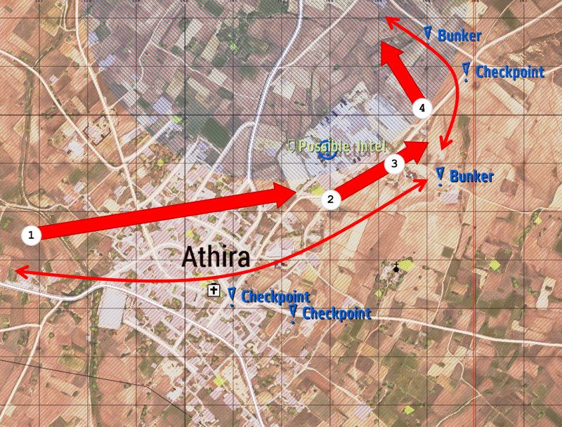 Map, push to Athira, details