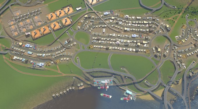 Industry, trains and harbors