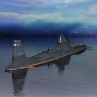 Hybrid submarine-aircraft carrier icon
