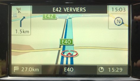 Car navigation, Belgium