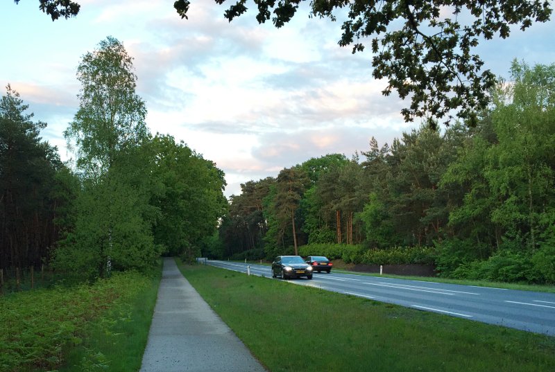 Straight roads, countryside
