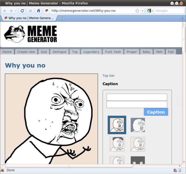 Y U No memegen