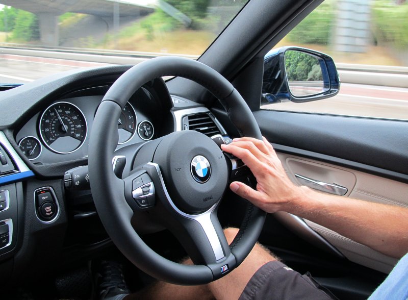 BMW on the motorway