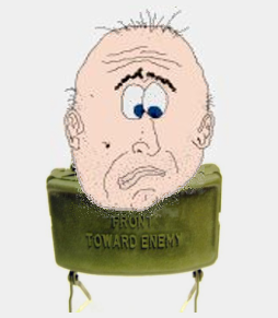 Wedlock uhappy face strapped with Claymore